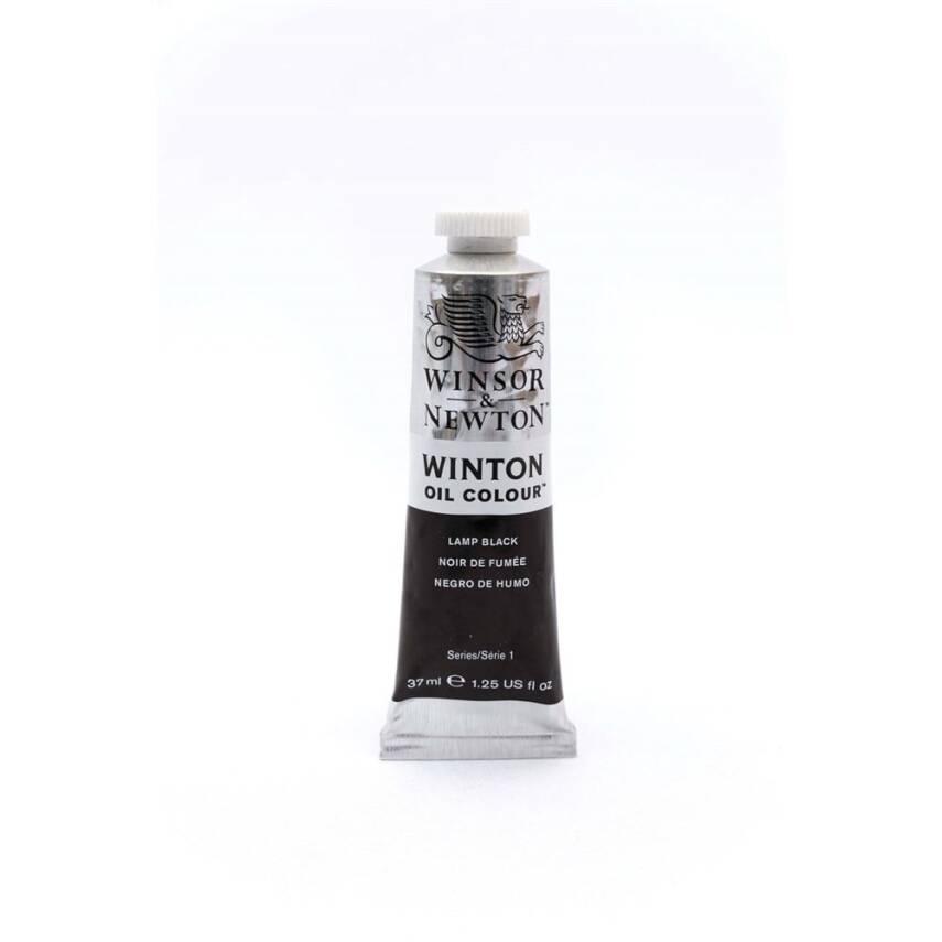 Winsor & Newton Winton Oil Paint 37ml Lamp Black - 1