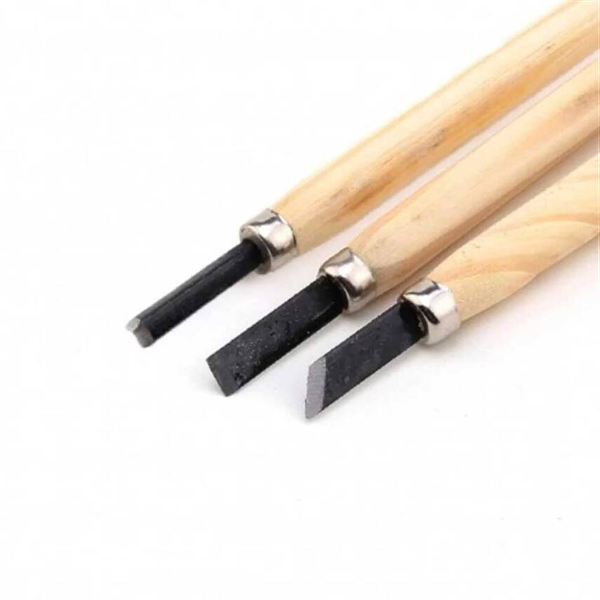 Wood and Ceramic Carving Set 3 Pieces - 1
