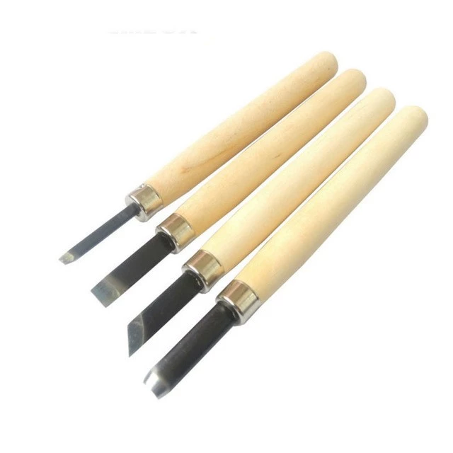 Wood Carving Set of 4 - 1