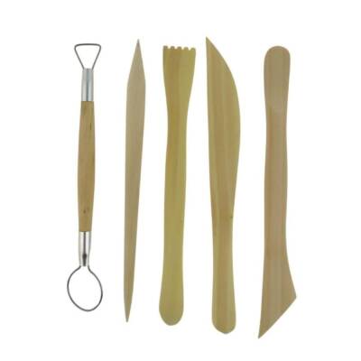 Wooden Chalk Modeling Pencils 5-Pack Brown