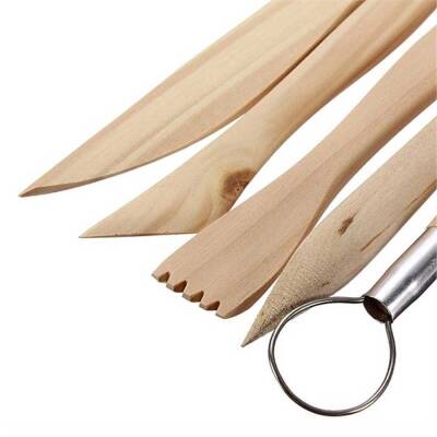 Wooden Chalk Modeling Pencils 5-Pack Brown