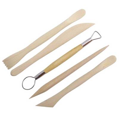 Wooden Chalk Modeling Pencils 5-Pack Brown (1)