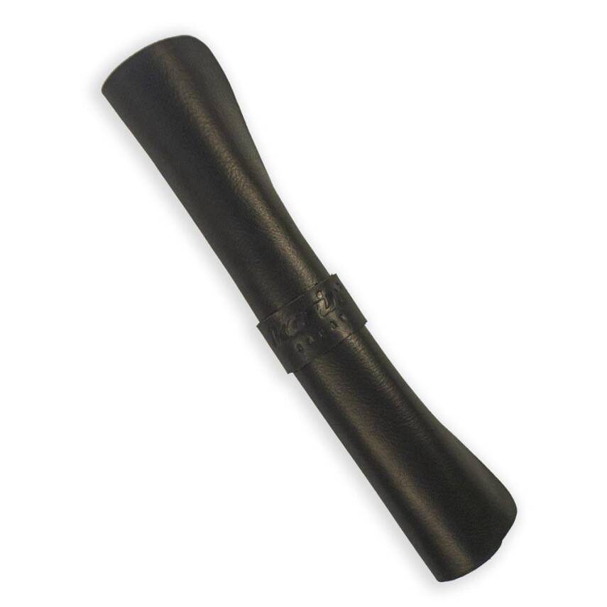 Writing Pad Crazy Leather 30x40 Black - 1