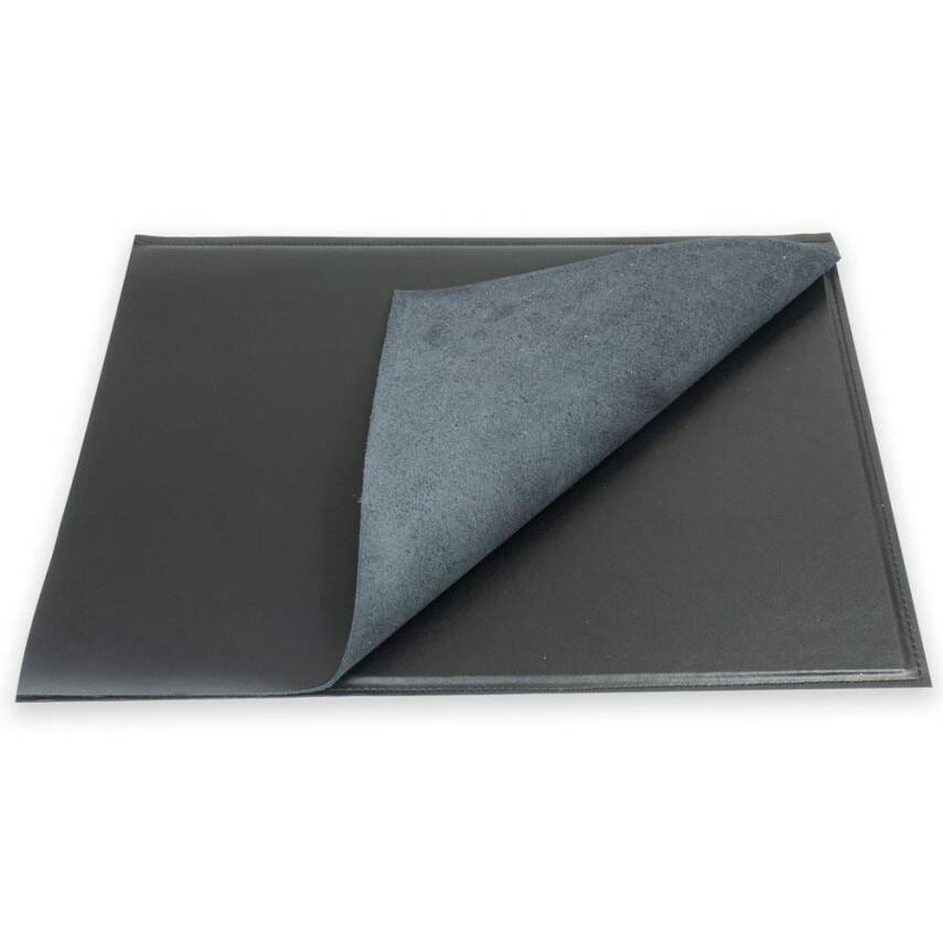 Writing Pad Hard Cover Crazy Leather 30x40 Black - 2