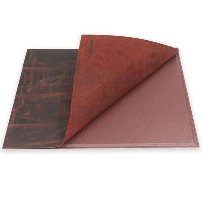 Writing Pad Hard Cover Crazy Leather 30x40 Claret Red (1)