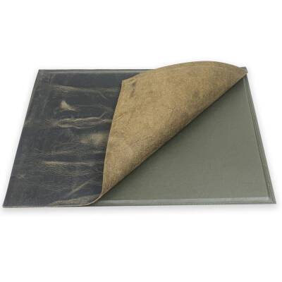 Writing Pad Hard Cover Crazy Leather 30x40 Khaki Green (1)