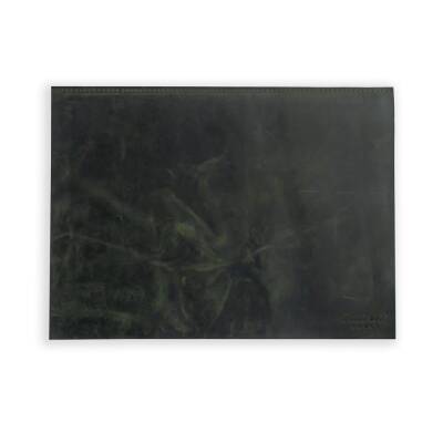 Writing Pad Hard Cover Crazy Leather 30x40 Khaki Green - 3