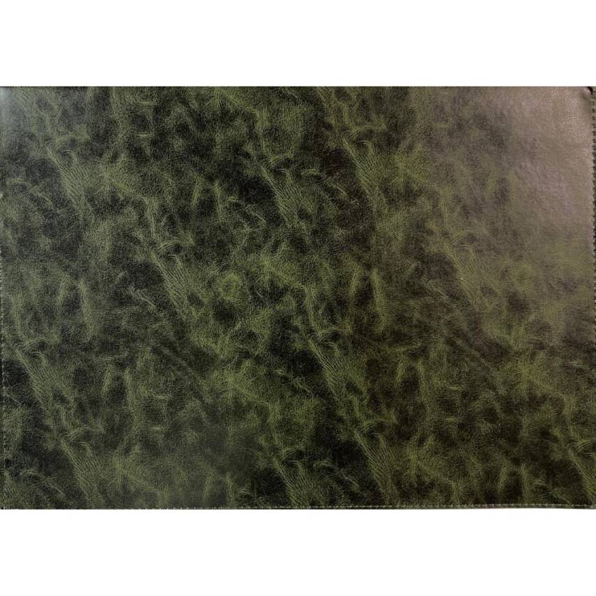 Writing Pad with Imitation Leather Insert, Khaki Green - 1