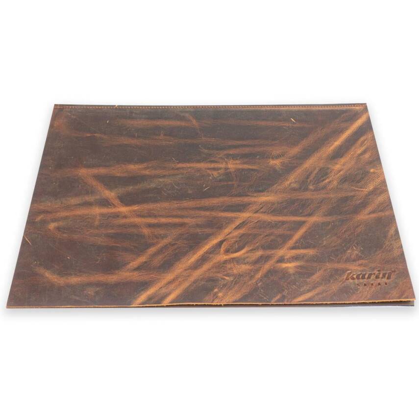 Yazı Altlığı Sert Kapaklı Crazy Deri 30x40 Camel - 1