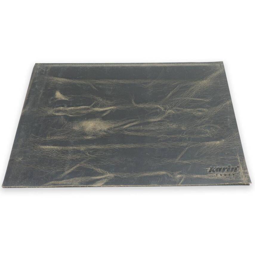 Yazı Altlığı Sert Kapaklı Crazy Deri 30x40 Haki Yeşil - 1