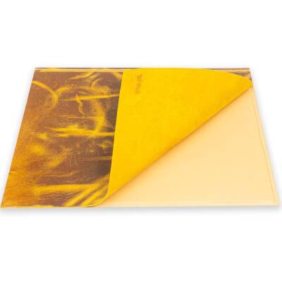 Yazı Altlığı Sert Kapaklı Crazy Deri 30x40 Okre Sarı - 2