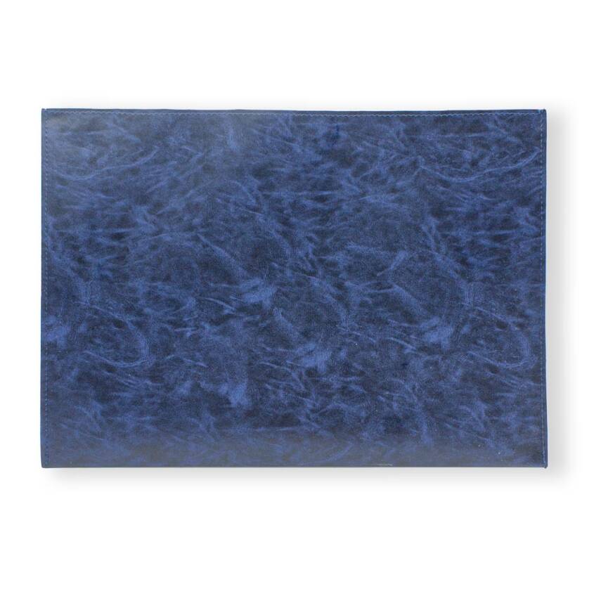 Yazı Altlığı Suni Deri Hazneli Lacivert - 1