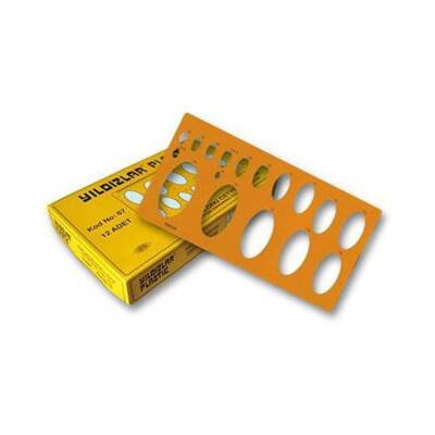 Yıldızlar Elips Sablon