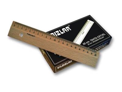 Yıldızlar Kod:090 Tahta Cetvel 20 Cm