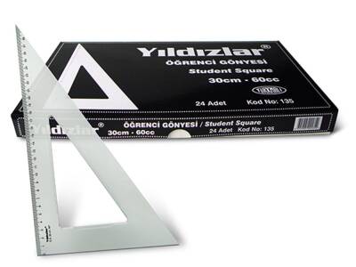 Yıldızlar Kod:135 Öğrenci Gönyesi 30 cm 60 Cc