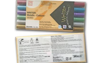 Zig Calligraphy and Invitation Pen MS-8000/6V Set of 6 - 3