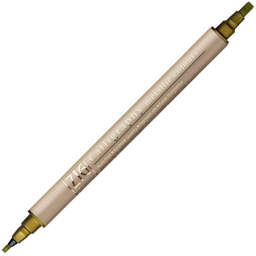 Zig Calligraphy and Invitation Pen MS-8400 Gold 101 - 1