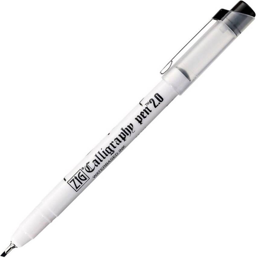 Zig Calligraphy Pen Black 2.0 mm - 1