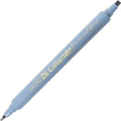 Zig Calligraphy Pen Double Tip Tc-3100 092 Blue-Gray