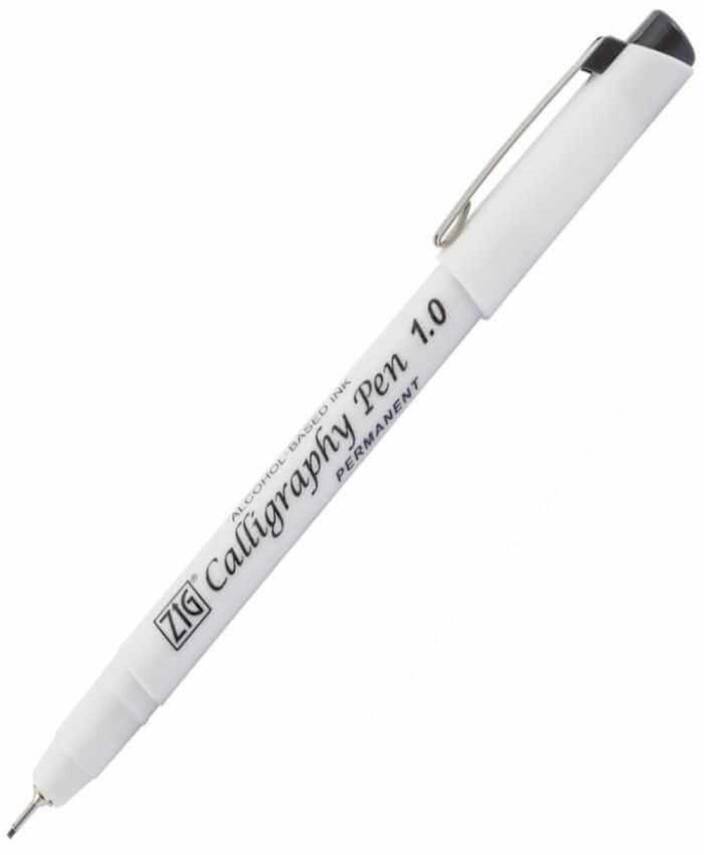 Zig Calligraphy Pen Permanent Pca-110 Black 1.0 Mm - 1