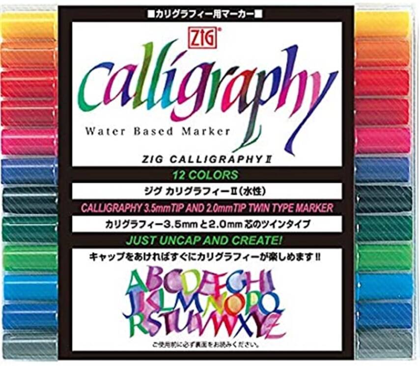 Zig Calligraphy Pen TC3100/12V 12 Li - 1