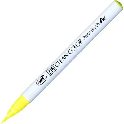 Zig Clean Color Real Brush Marker Pen 001 Fluorescent Yellow