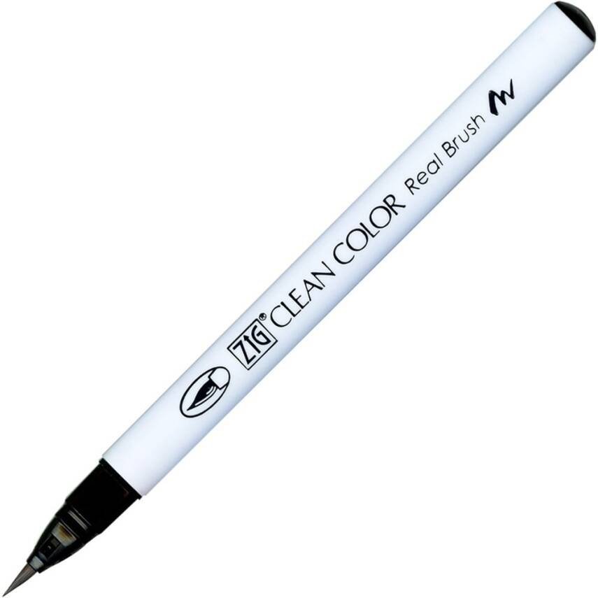 Zig Clean Color Real Brush Marker Pen 010 Black - 1