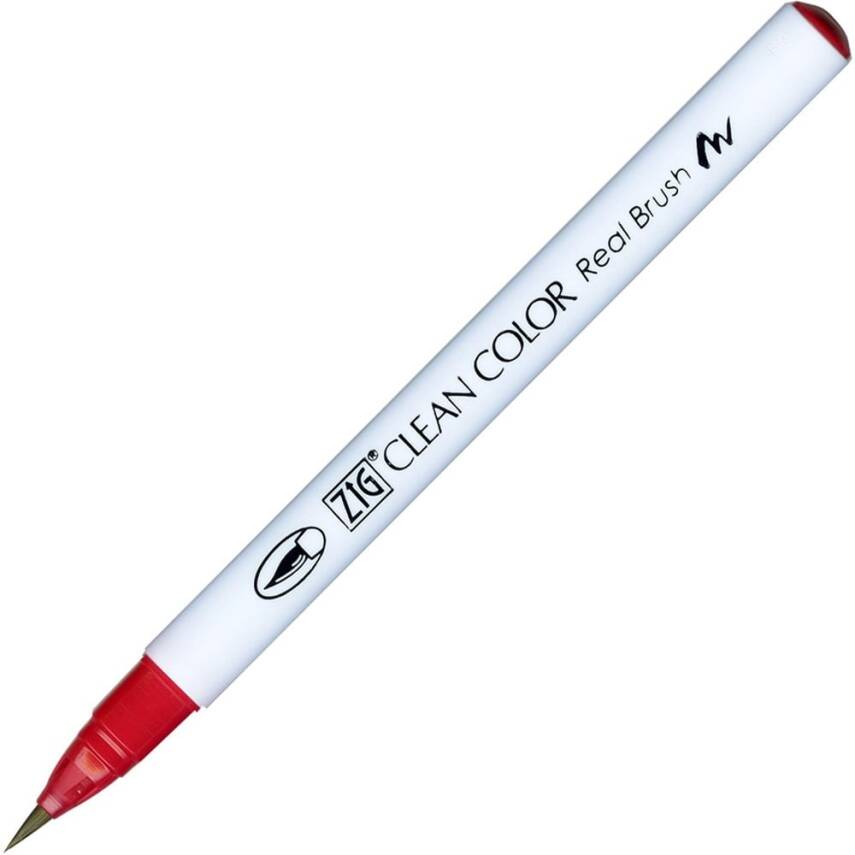 Zig Clean Color Real Brush Marker Pen 024 Wine Red - 1