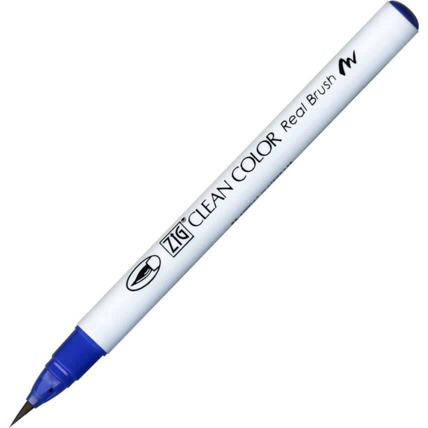 Zig Clean Color Real Brush Marker Pen 030 Blue - 1