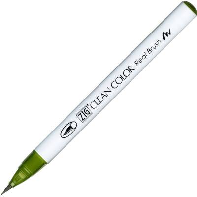 Zig Clean Color Real Brush Marker Pen 043 Olive Green
