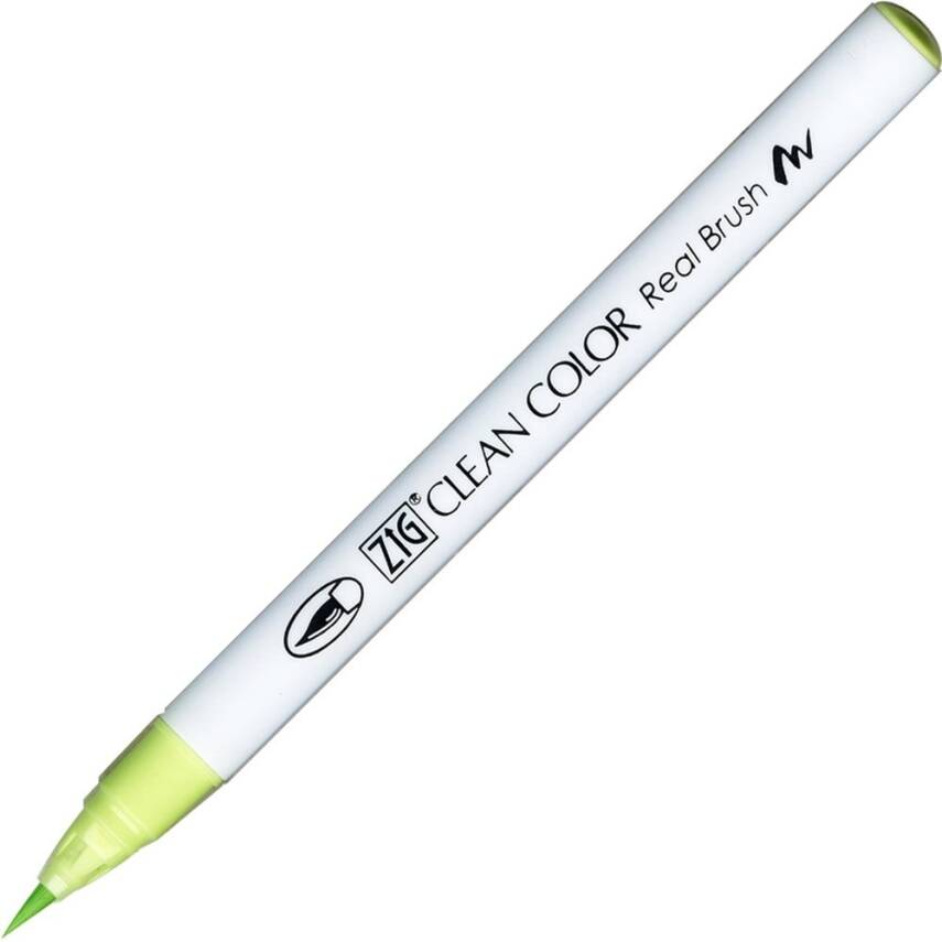 Zig Clean Color Real Brush Marker Pen 045 Pale Green - 1
