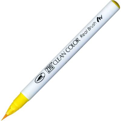 Zig Clean Color Real Brush Marker Pen 050 Yellow