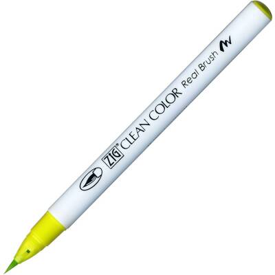 Zig Clean Color Real Brush Marker Pen 053 Yellow Green