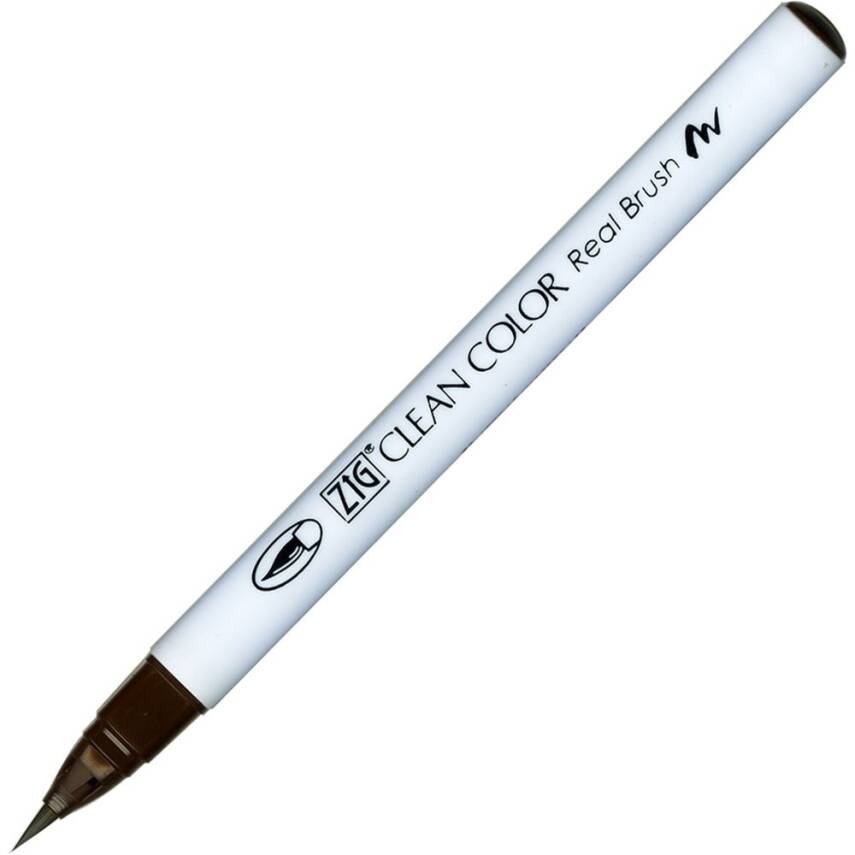 Zig Clean Color Real Brush Marker Pen 062 Dark Brown - 1