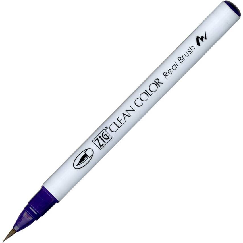 Zig Clean Color Real Brush Marker Pen 084 Deep Violet - 1