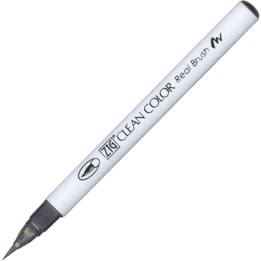 Zig Clean Color Real Brush Marker Pen 090 Gray - 1