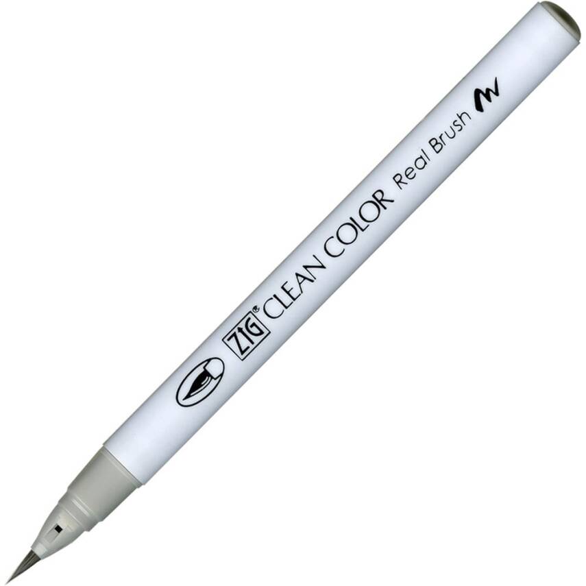 Zig Clean Color Real Brush Marker Pen 091 Light Gray - 1