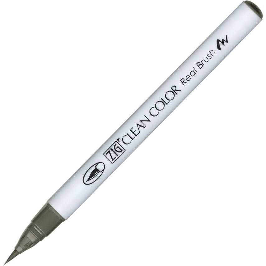 Zig Clean Color Real Brush Marker Pen 094 Gray Brown - 1
