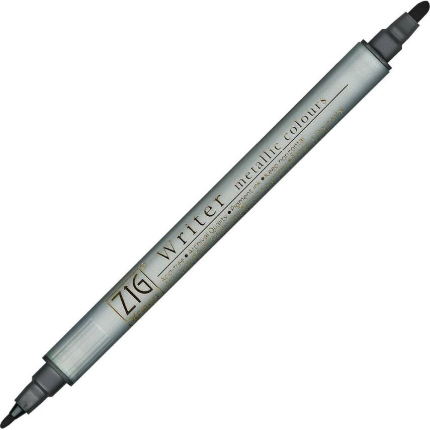 Zig Double-Ended Gilded Invitation and Calligraphy Pen MS-8400 Black 127 - 1