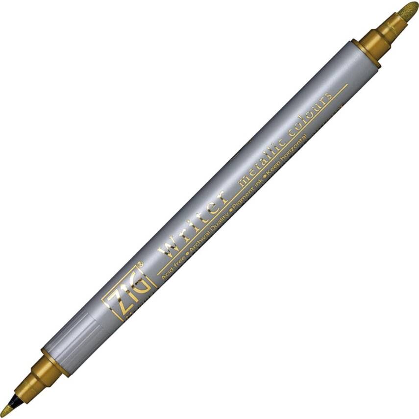 Zig Double-Ended Gilded Invitation Pen 101 Metallic Gold - 1