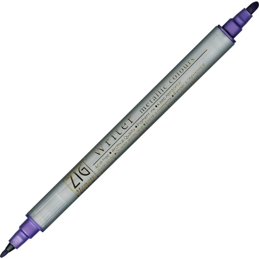 Zig Double-Ended Gilded Invitation Pen 124 Metallic Purple - 1