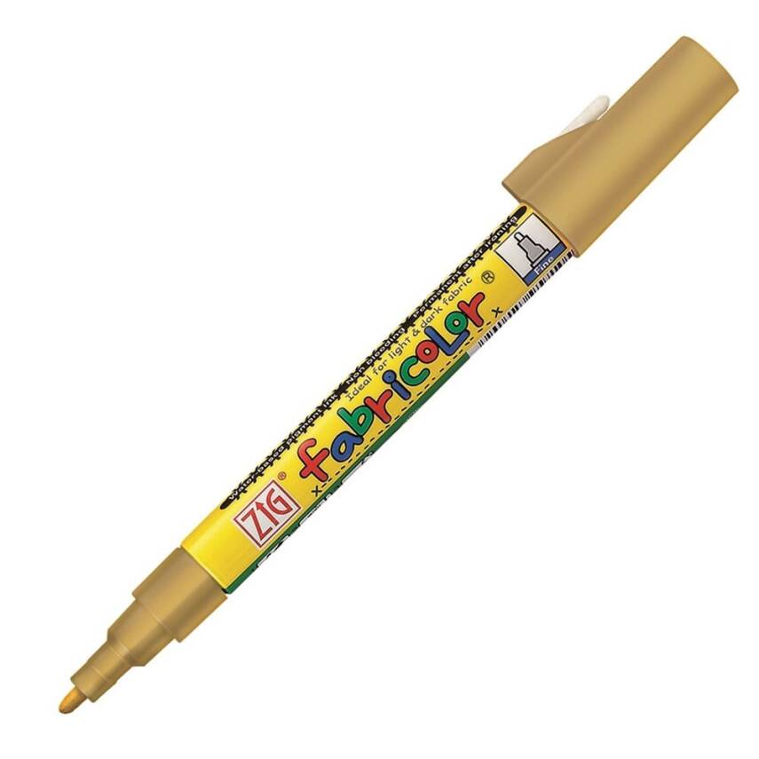 Zig Fabricolor Fabric Marker Gold - 2