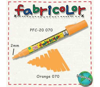 Zig Fabricolor Fabric Marker Orange