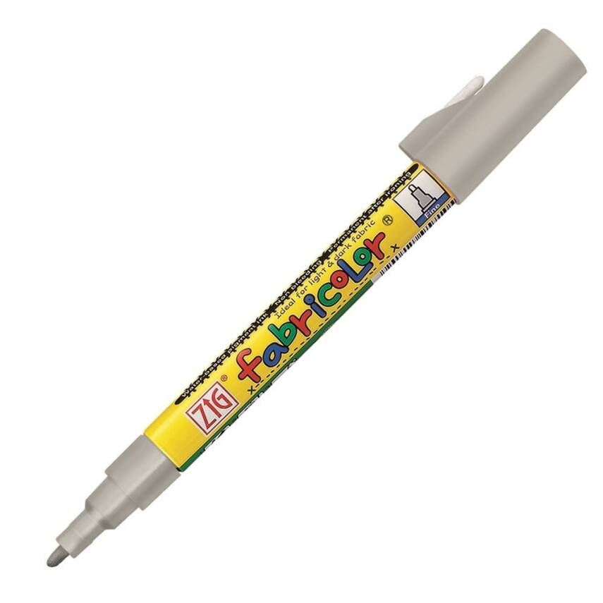Zig Fabricolor Fabric Marker Silver - 2