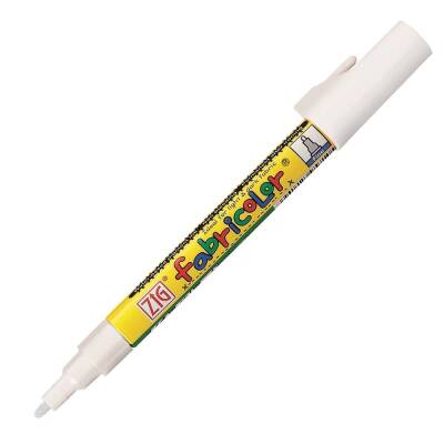Zig Fabricolor Fabric Marker White