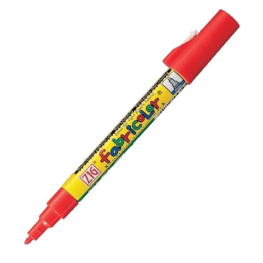 Zig Fabrıcolor Kumaş Kalemi Kırmızı - 1