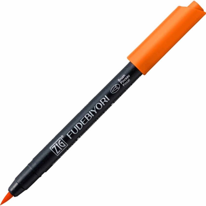 Zig Fudebiyori Brush Cbk-55n 070 Orange - 1