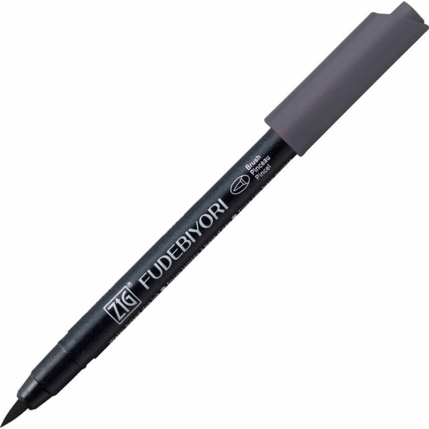 Zig Fudebiyori Brush Cbk-55n 090 Gray - 1