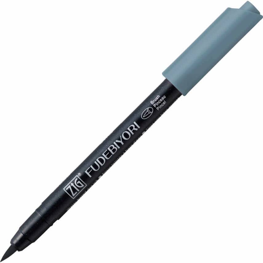 Zig Fudebiyori Brush Cbk-55n 092 Blue Gray - 1