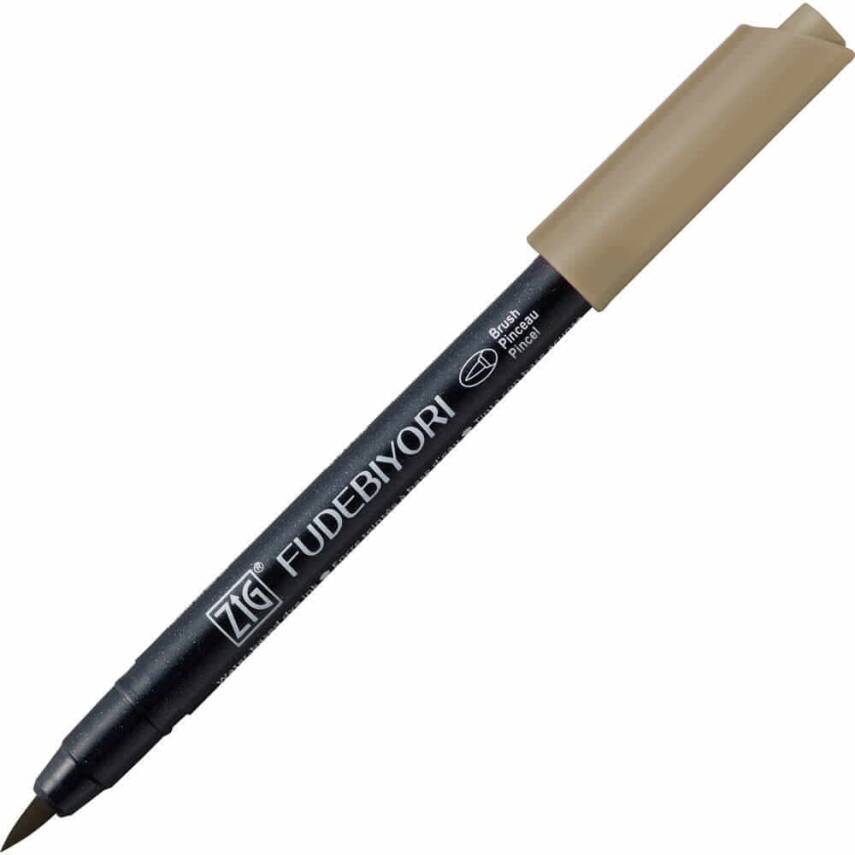 Zig Fudebiyori Brush Cbk-55n 096 Mid Gray - 1